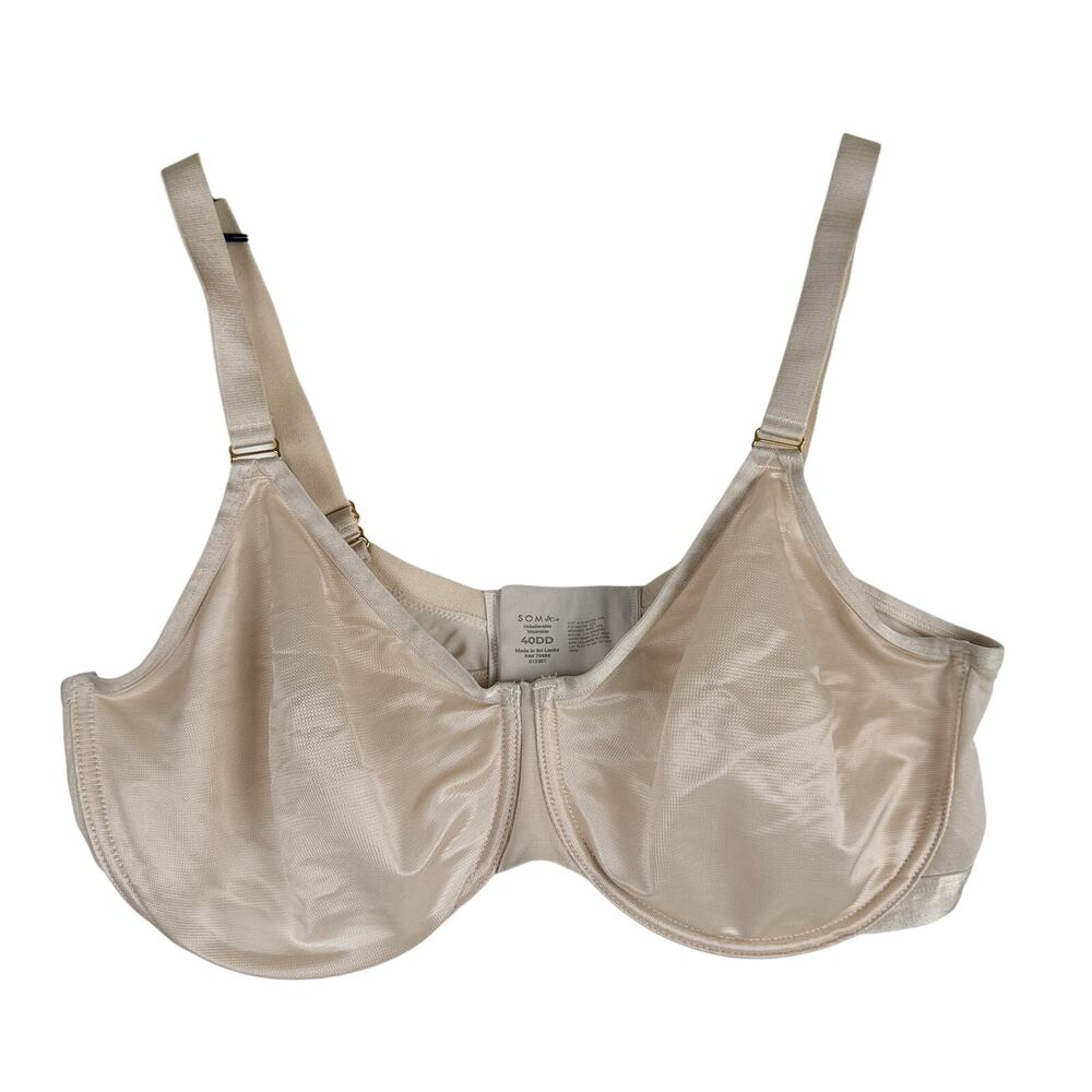Soma Unbelievable Minimizer Wired Bra Beige Nude - 40DD